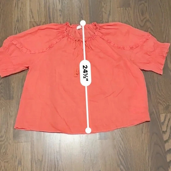 Women's Coral Peasant Blouse - Lightweight V-Neck
Aritzia Wilfred Reiki Blouse - Picture 4 of 9